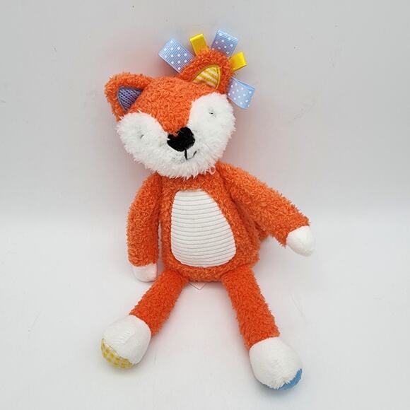 Make Believe Ideas Fox Plush 9" Orange Lovey Crinkle Foot Taggies Ear Toy 2021 - Picture 1 of 8